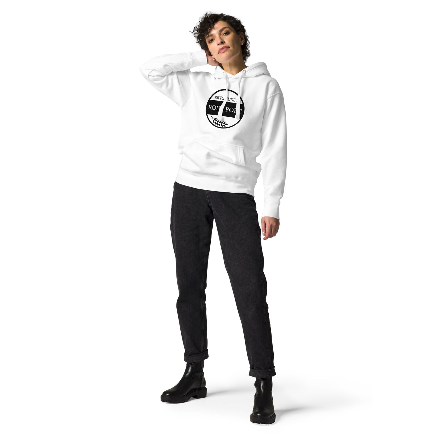 Unisex Hoodie med logo - Streetwear design i blød bomuld med kængurulomme